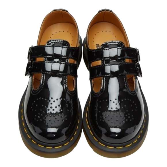 Dr. Martens Shoes - Vintage 90's Dr. Martens RARE Leather Patent Black Mary Jane Loafer 22494 Size 7